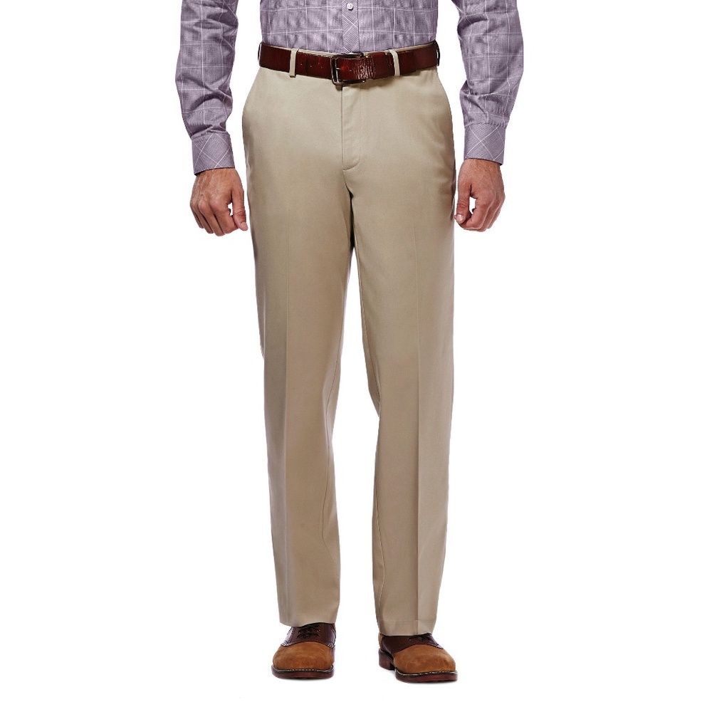 Haggar Men's Premium No Iron Khaki Pants 42x29 New